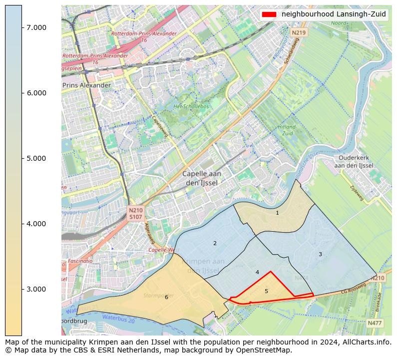 Image of the neighbourhood Lansingh-Zuid at the map. This image is used as introduction to this page. This page shows a lot of information about the population in the neighbourhood Lansingh-Zuid (such as the distribution by age groups of the residents, the composition of households, whether inhabitants are natives or Dutch with an immigration background, data about the houses (numbers, types, price development, use, type of property, ...) and more (car ownership, energy consumption, ...) based on open data from the Dutch Central Bureau of Statistics and various other sources!