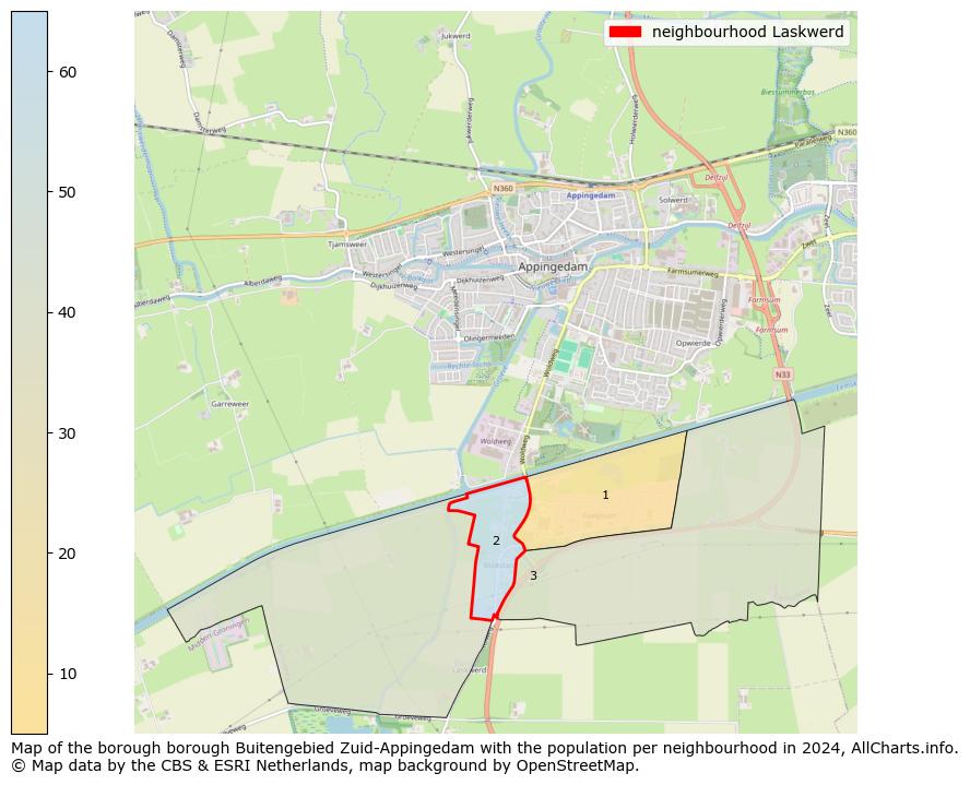 Image of the neighbourhood Laskwerd at the map. This image is used as introduction to this page. This page shows a lot of information about the population in the neighbourhood Laskwerd (such as the distribution by age groups of the residents, the composition of households, whether inhabitants are natives or Dutch with an immigration background, data about the houses (numbers, types, price development, use, type of property, ...) and more (car ownership, energy consumption, ...) based on open data from the Dutch Central Bureau of Statistics and various other sources!