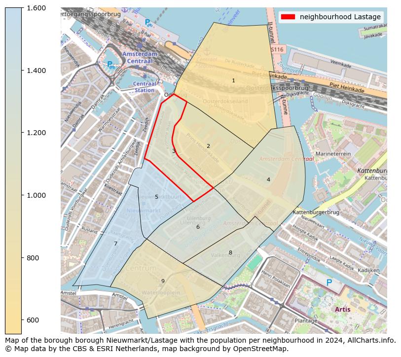 Image of the neighbourhood Lastage at the map. This image is used as introduction to this page. This page shows a lot of information about the population in the neighbourhood Lastage (such as the distribution by age groups of the residents, the composition of households, whether inhabitants are natives or Dutch with an immigration background, data about the houses (numbers, types, price development, use, type of property, ...) and more (car ownership, energy consumption, ...) based on open data from the Dutch Central Bureau of Statistics and various other sources!