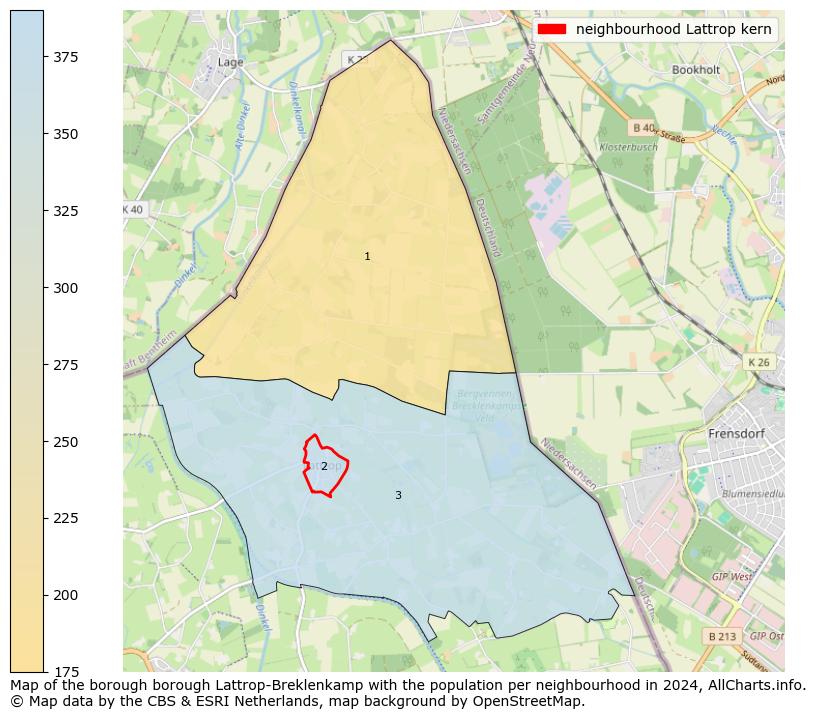 Image of the neighbourhood Lattrop kern at the map. This image is used as introduction to this page. This page shows a lot of information about the population in the neighbourhood Lattrop kern (such as the distribution by age groups of the residents, the composition of households, whether inhabitants are natives or Dutch with an immigration background, data about the houses (numbers, types, price development, use, type of property, ...) and more (car ownership, energy consumption, ...) based on open data from the Dutch Central Bureau of Statistics and various other sources!