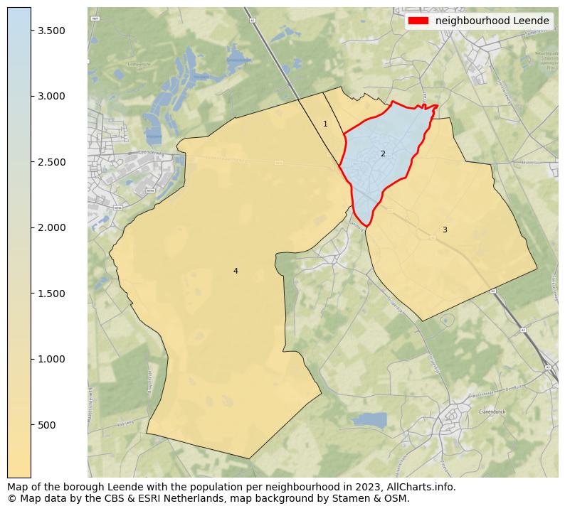 Map of the borough Leende with the population per neighbourhood in 2023. This page shows a lot of information about residents (such as the distribution by age groups, family composition, gender, native or Dutch with an immigration background, ...), homes (numbers, types, price development, use, type of property, ...) and more (car ownership, energy consumption, ...) based on open data from the Dutch Central Bureau of Statistics and various other sources!