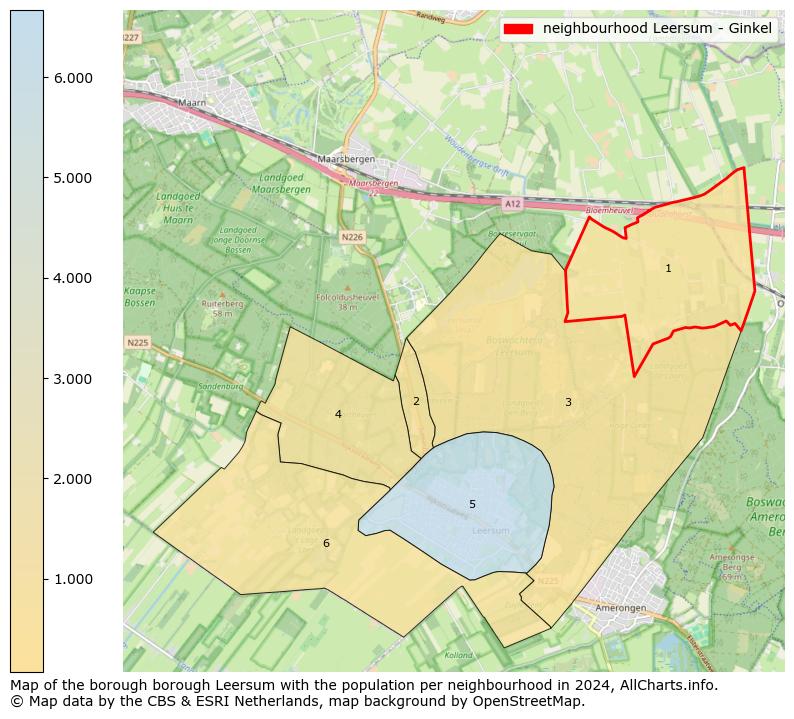 Image of the neighbourhood Leersum - Ginkel at the map. This image is used as introduction to this page. This page shows a lot of information about the population in the neighbourhood Leersum - Ginkel (such as the distribution by age groups of the residents, the composition of households, whether inhabitants are natives or Dutch with an immigration background, data about the houses (numbers, types, price development, use, type of property, ...) and more (car ownership, energy consumption, ...) based on open data from the Dutch Central Bureau of Statistics and various other sources!