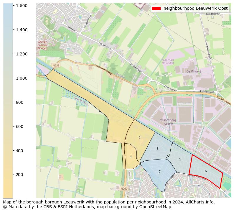 Image of the neighbourhood Leeuwerik Oost at the map. This image is used as introduction to this page. This page shows a lot of information about the population in the neighbourhood Leeuwerik Oost (such as the distribution by age groups of the residents, the composition of households, whether inhabitants are natives or Dutch with an immigration background, data about the houses (numbers, types, price development, use, type of property, ...) and more (car ownership, energy consumption, ...) based on open data from the Dutch Central Bureau of Statistics and various other sources!