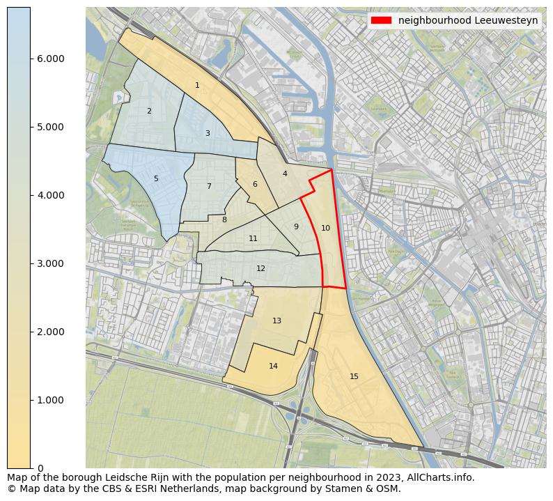 Map of the borough Leidsche Rijn with the population per neighbourhood in 2023. This page shows a lot of information about residents (such as the distribution by age groups, family composition, gender, native or Dutch with an immigration background, ...), homes (numbers, types, price development, use, type of property, ...) and more (car ownership, energy consumption, ...) based on open data from the Dutch Central Bureau of Statistics and various other sources!