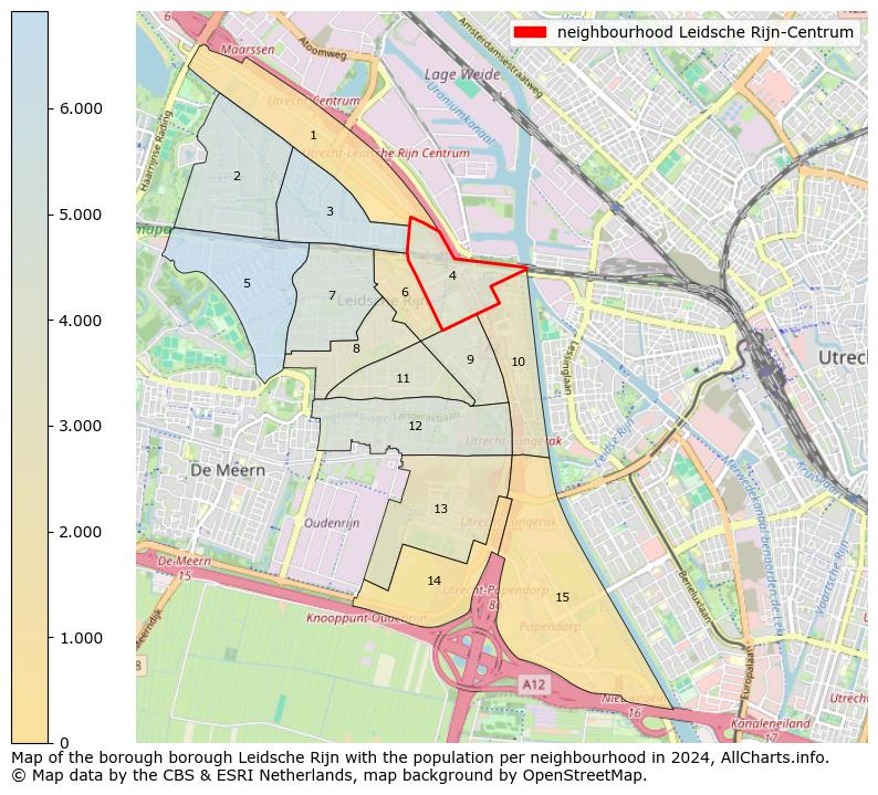 Image of the neighbourhood Leidsche Rijn-Centrum at the map. This image is used as introduction to this page. This page shows a lot of information about the population in the neighbourhood Leidsche Rijn-Centrum (such as the distribution by age groups of the residents, the composition of households, whether inhabitants are natives or Dutch with an immigration background, data about the houses (numbers, types, price development, use, type of property, ...) and more (car ownership, energy consumption, ...) based on open data from the Dutch Central Bureau of Statistics and various other sources!