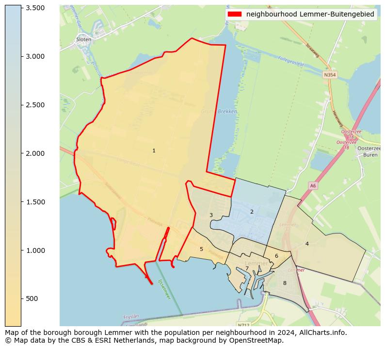 Image of the neighbourhood Lemmer-Buitengebied at the map. This image is used as introduction to this page. This page shows a lot of information about the population in the neighbourhood Lemmer-Buitengebied (such as the distribution by age groups of the residents, the composition of households, whether inhabitants are natives or Dutch with an immigration background, data about the houses (numbers, types, price development, use, type of property, ...) and more (car ownership, energy consumption, ...) based on open data from the Dutch Central Bureau of Statistics and various other sources!