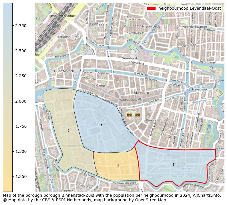 Image of the neighbourhood Levendaal-Oost at the map. This image is used as introduction to this page. This page shows a lot of information about the population in the neighbourhood Levendaal-Oost (such as the distribution by age groups of the residents, the composition of households, whether inhabitants are natives or Dutch with an immigration background, data about the houses (numbers, types, price development, use, type of property, ...) and more (car ownership, energy consumption, ...) based on open data from the Dutch Central Bureau of Statistics and various other sources!