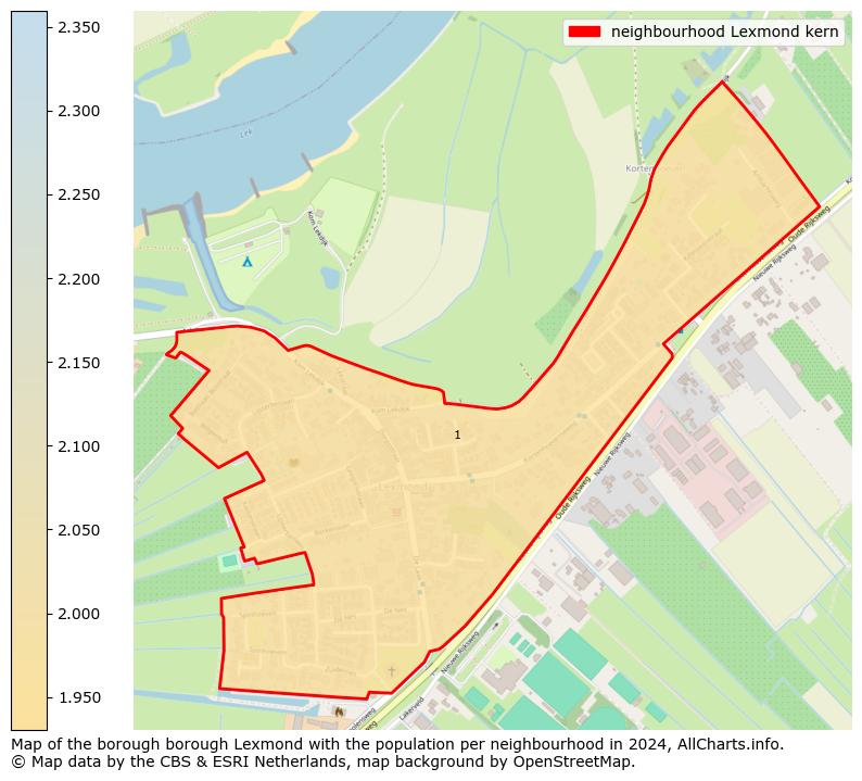 Image of the neighbourhood Lexmond kern at the map. This image is used as introduction to this page. This page shows a lot of information about the population in the neighbourhood Lexmond kern (such as the distribution by age groups of the residents, the composition of households, whether inhabitants are natives or Dutch with an immigration background, data about the houses (numbers, types, price development, use, type of property, ...) and more (car ownership, energy consumption, ...) based on open data from the Dutch Central Bureau of Statistics and various other sources!