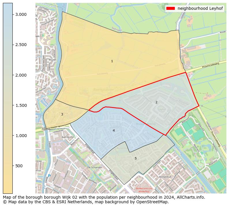 Image of the neighbourhood Leyhof at the map. This image is used as introduction to this page. This page shows a lot of information about the population in the neighbourhood Leyhof (such as the distribution by age groups of the residents, the composition of households, whether inhabitants are natives or Dutch with an immigration background, data about the houses (numbers, types, price development, use, type of property, ...) and more (car ownership, energy consumption, ...) based on open data from the Dutch Central Bureau of Statistics and various other sources!