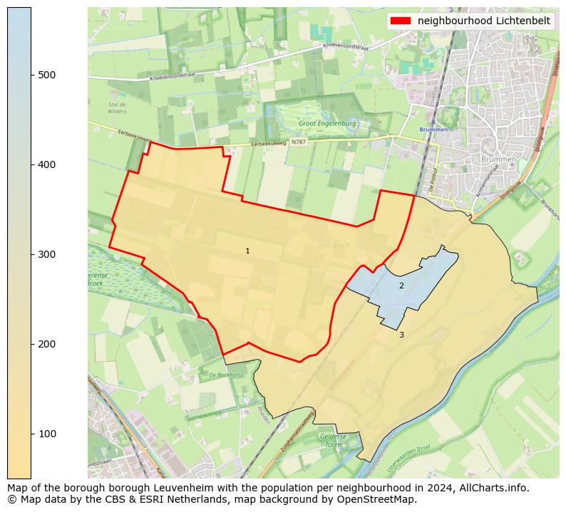 Image of the neighbourhood Lichtenbelt at the map. This image is used as introduction to this page. This page shows a lot of information about the population in the neighbourhood Lichtenbelt (such as the distribution by age groups of the residents, the composition of households, whether inhabitants are natives or Dutch with an immigration background, data about the houses (numbers, types, price development, use, type of property, ...) and more (car ownership, energy consumption, ...) based on open data from the Dutch Central Bureau of Statistics and various other sources!