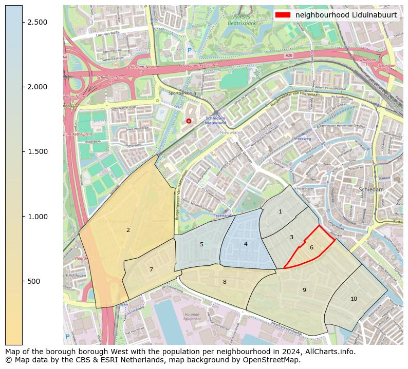 Image of the neighbourhood Liduinabuurt at the map. This image is used as introduction to this page. This page shows a lot of information about the population in the neighbourhood Liduinabuurt (such as the distribution by age groups of the residents, the composition of households, whether inhabitants are natives or Dutch with an immigration background, data about the houses (numbers, types, price development, use, type of property, ...) and more (car ownership, energy consumption, ...) based on open data from the Dutch Central Bureau of Statistics and various other sources!