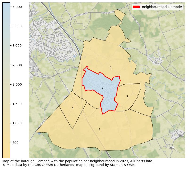 Map of the borough Liempde with the population per neighbourhood in 2023. This page shows a lot of information about residents (such as the distribution by age groups, family composition, gender, native or Dutch with an immigration background, ...), homes (numbers, types, price development, use, type of property, ...) and more (car ownership, energy consumption, ...) based on open data from the Dutch Central Bureau of Statistics and various other sources!