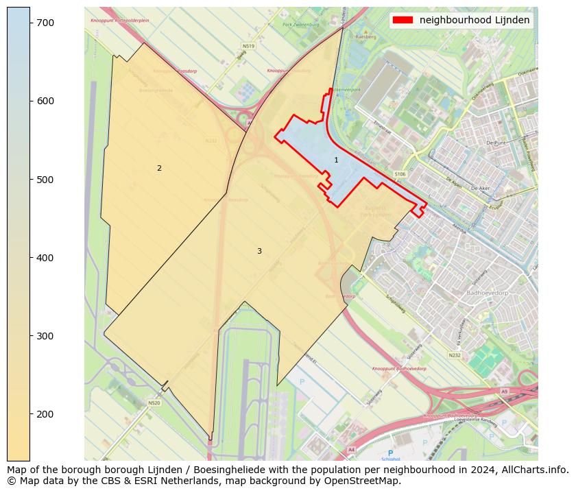 Image of the neighbourhood Lijnden at the map. This image is used as introduction to this page. This page shows a lot of information about the population in the neighbourhood Lijnden (such as the distribution by age groups of the residents, the composition of households, whether inhabitants are natives or Dutch with an immigration background, data about the houses (numbers, types, price development, use, type of property, ...) and more (car ownership, energy consumption, ...) based on open data from the Dutch Central Bureau of Statistics and various other sources!