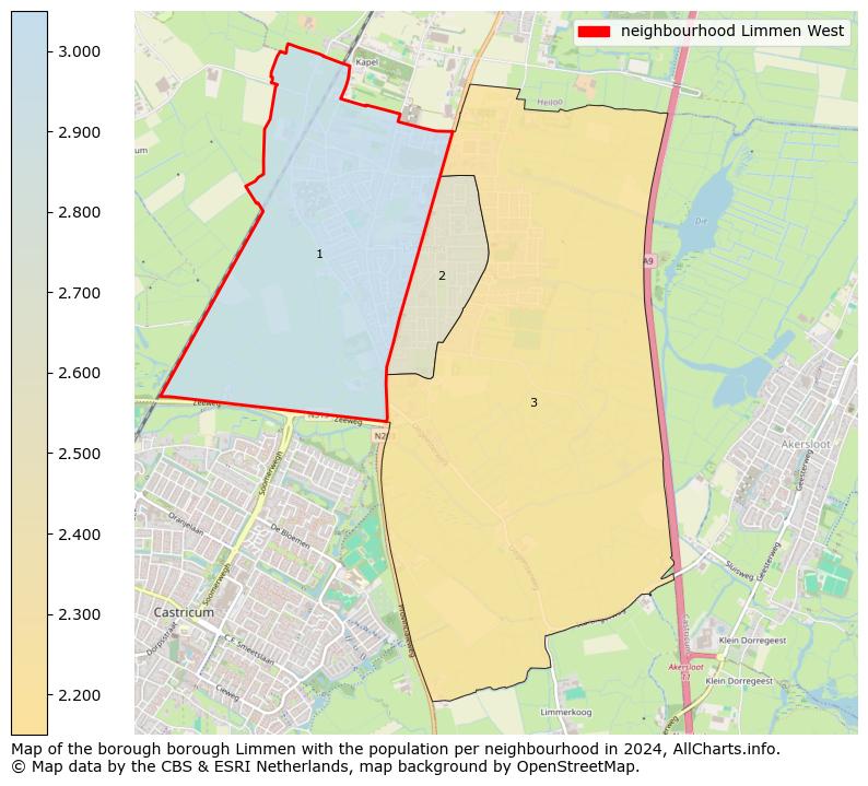 Image of the neighbourhood Limmen West at the map. This image is used as introduction to this page. This page shows a lot of information about the population in the neighbourhood Limmen West (such as the distribution by age groups of the residents, the composition of households, whether inhabitants are natives or Dutch with an immigration background, data about the houses (numbers, types, price development, use, type of property, ...) and more (car ownership, energy consumption, ...) based on open data from the Dutch Central Bureau of Statistics and various other sources!