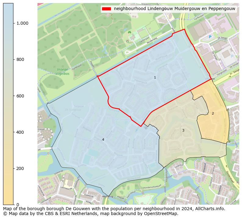 Image of the neighbourhood Lindengouw Muidergouw en Peppengouw at the map. This image is used as introduction to this page. This page shows a lot of information about the population in the neighbourhood Lindengouw Muidergouw en Peppengouw (such as the distribution by age groups of the residents, the composition of households, whether inhabitants are natives or Dutch with an immigration background, data about the houses (numbers, types, price development, use, type of property, ...) and more (car ownership, energy consumption, ...) based on open data from the Dutch Central Bureau of Statistics and various other sources!