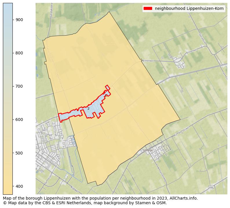 Map of the borough Lippenhuizen with the population per neighbourhood in 2023. This page shows a lot of information about residents (such as the distribution by age groups, family composition, gender, native or Dutch with an immigration background, ...), homes (numbers, types, price development, use, type of property, ...) and more (car ownership, energy consumption, ...) based on open data from the Dutch Central Bureau of Statistics and various other sources!
