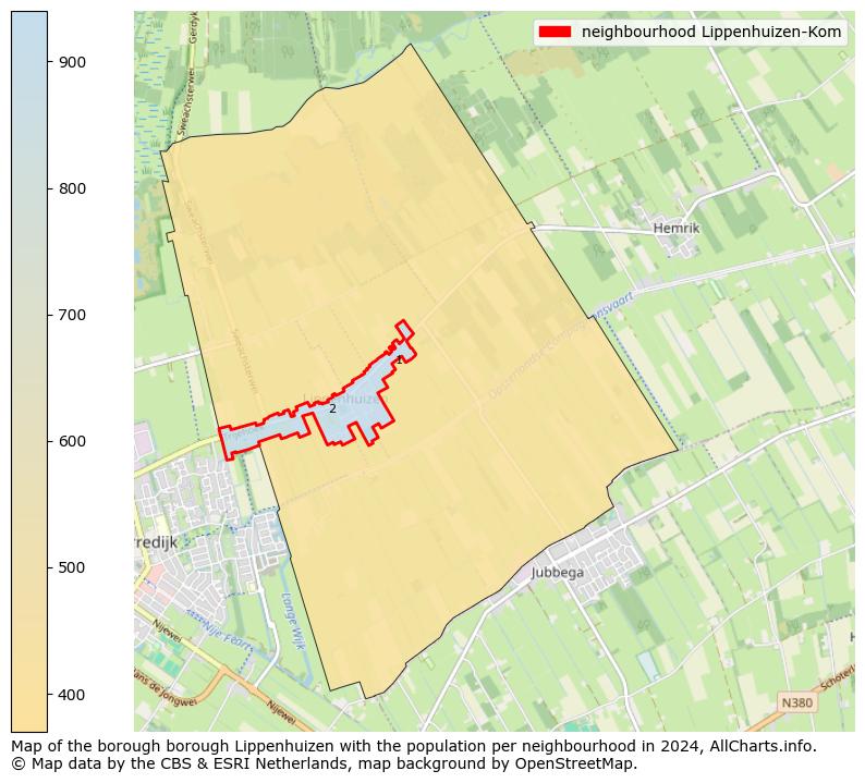 Image of the neighbourhood Lippenhuizen-Kom at the map. This image is used as introduction to this page. This page shows a lot of information about the population in the neighbourhood Lippenhuizen-Kom (such as the distribution by age groups of the residents, the composition of households, whether inhabitants are natives or Dutch with an immigration background, data about the houses (numbers, types, price development, use, type of property, ...) and more (car ownership, energy consumption, ...) based on open data from the Dutch Central Bureau of Statistics and various other sources!