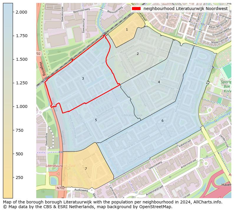 Image of the neighbourhood Literatuurwijk Noordwest at the map. This image is used as introduction to this page. This page shows a lot of information about the population in the neighbourhood Literatuurwijk Noordwest (such as the distribution by age groups of the residents, the composition of households, whether inhabitants are natives or Dutch with an immigration background, data about the houses (numbers, types, price development, use, type of property, ...) and more (car ownership, energy consumption, ...) based on open data from the Dutch Central Bureau of Statistics and various other sources!