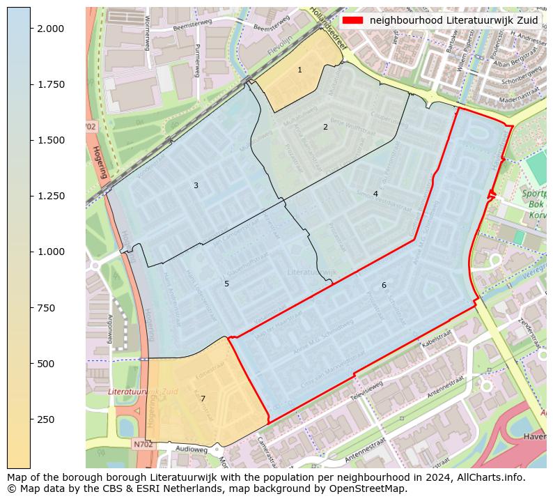 Image of the neighbourhood Literatuurwijk Zuid at the map. This image is used as introduction to this page. This page shows a lot of information about the population in the neighbourhood Literatuurwijk Zuid (such as the distribution by age groups of the residents, the composition of households, whether inhabitants are natives or Dutch with an immigration background, data about the houses (numbers, types, price development, use, type of property, ...) and more (car ownership, energy consumption, ...) based on open data from the Dutch Central Bureau of Statistics and various other sources!