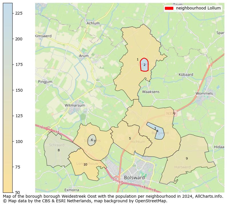 Image of the neighbourhood Lollum at the map. This image is used as introduction to this page. This page shows a lot of information about the population in the neighbourhood Lollum (such as the distribution by age groups of the residents, the composition of households, whether inhabitants are natives or Dutch with an immigration background, data about the houses (numbers, types, price development, use, type of property, ...) and more (car ownership, energy consumption, ...) based on open data from the Dutch Central Bureau of Statistics and various other sources!