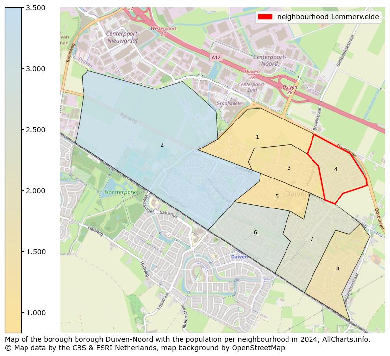 Image of the neighbourhood Lommerweide at the map. This image is used as introduction to this page. This page shows a lot of information about the population in the neighbourhood Lommerweide (such as the distribution by age groups of the residents, the composition of households, whether inhabitants are natives or Dutch with an immigration background, data about the houses (numbers, types, price development, use, type of property, ...) and more (car ownership, energy consumption, ...) based on open data from the Dutch Central Bureau of Statistics and various other sources!