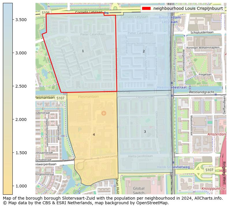 Image of the neighbourhood Louis Crispijnbuurt at the map. This image is used as introduction to this page. This page shows a lot of information about the population in the neighbourhood Louis Crispijnbuurt (such as the distribution by age groups of the residents, the composition of households, whether inhabitants are natives or Dutch with an immigration background, data about the houses (numbers, types, price development, use, type of property, ...) and more (car ownership, energy consumption, ...) based on open data from the Dutch Central Bureau of Statistics and various other sources!