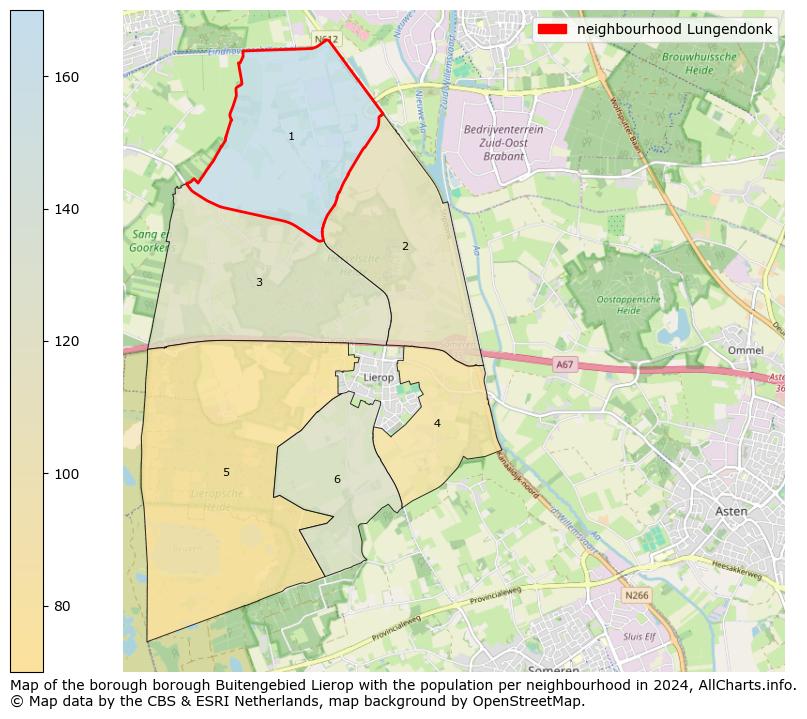 Image of the neighbourhood Lungendonk at the map. This image is used as introduction to this page. This page shows a lot of information about the population in the neighbourhood Lungendonk (such as the distribution by age groups of the residents, the composition of households, whether inhabitants are natives or Dutch with an immigration background, data about the houses (numbers, types, price development, use, type of property, ...) and more (car ownership, energy consumption, ...) based on open data from the Dutch Central Bureau of Statistics and various other sources!