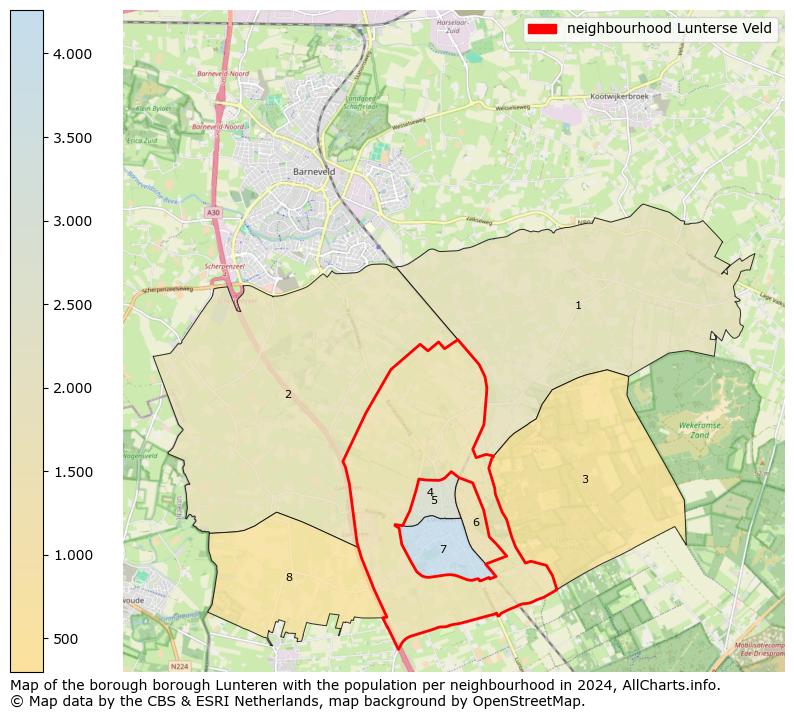 Image of the neighbourhood Lunterse Veld at the map. This image is used as introduction to this page. This page shows a lot of information about the population in the neighbourhood Lunterse Veld (such as the distribution by age groups of the residents, the composition of households, whether inhabitants are natives or Dutch with an immigration background, data about the houses (numbers, types, price development, use, type of property, ...) and more (car ownership, energy consumption, ...) based on open data from the Dutch Central Bureau of Statistics and various other sources!