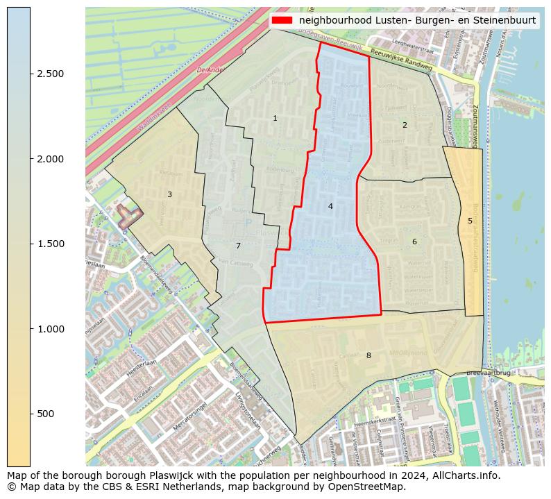 Image of the neighbourhood Lusten- Burgen- en Steinenbuurt at the map. This image is used as introduction to this page. This page shows a lot of information about the population in the neighbourhood Lusten- Burgen- en Steinenbuurt (such as the distribution by age groups of the residents, the composition of households, whether inhabitants are natives or Dutch with an immigration background, data about the houses (numbers, types, price development, use, type of property, ...) and more (car ownership, energy consumption, ...) based on open data from the Dutch Central Bureau of Statistics and various other sources!