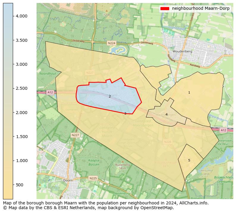 Image of the neighbourhood Maarn-Dorp at the map. This image is used as introduction to this page. This page shows a lot of information about the population in the neighbourhood Maarn-Dorp (such as the distribution by age groups of the residents, the composition of households, whether inhabitants are natives or Dutch with an immigration background, data about the houses (numbers, types, price development, use, type of property, ...) and more (car ownership, energy consumption, ...) based on open data from the Dutch Central Bureau of Statistics and various other sources!