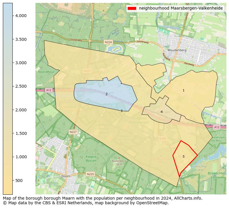 Image of the neighbourhood Maarsbergen-Valkenheide at the map. This image is used as introduction to this page. This page shows a lot of information about the population in the neighbourhood Maarsbergen-Valkenheide (such as the distribution by age groups of the residents, the composition of households, whether inhabitants are natives or Dutch with an immigration background, data about the houses (numbers, types, price development, use, type of property, ...) and more (car ownership, energy consumption, ...) based on open data from the Dutch Central Bureau of Statistics and various other sources!