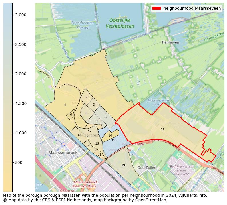 Image of the neighbourhood Maarsseveen at the map. This image is used as introduction to this page. This page shows a lot of information about the population in the neighbourhood Maarsseveen (such as the distribution by age groups of the residents, the composition of households, whether inhabitants are natives or Dutch with an immigration background, data about the houses (numbers, types, price development, use, type of property, ...) and more (car ownership, energy consumption, ...) based on open data from the Dutch Central Bureau of Statistics and various other sources!