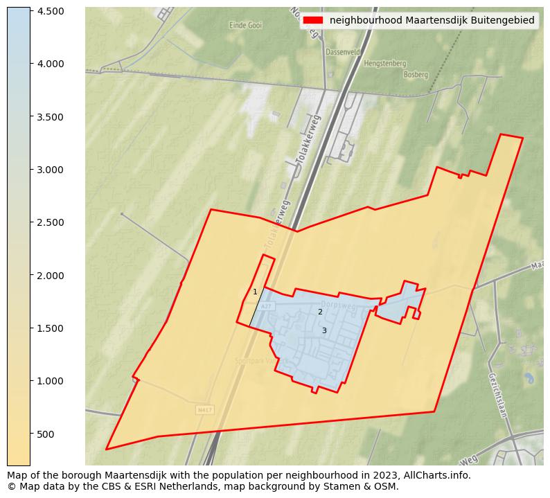 Map of the borough Maartensdijk with the population per neighbourhood in 2023. This page shows a lot of information about residents (such as the distribution by age groups, family composition, gender, native or Dutch with an immigration background, ...), homes (numbers, types, price development, use, type of property, ...) and more (car ownership, energy consumption, ...) based on open data from the Dutch Central Bureau of Statistics and various other sources!