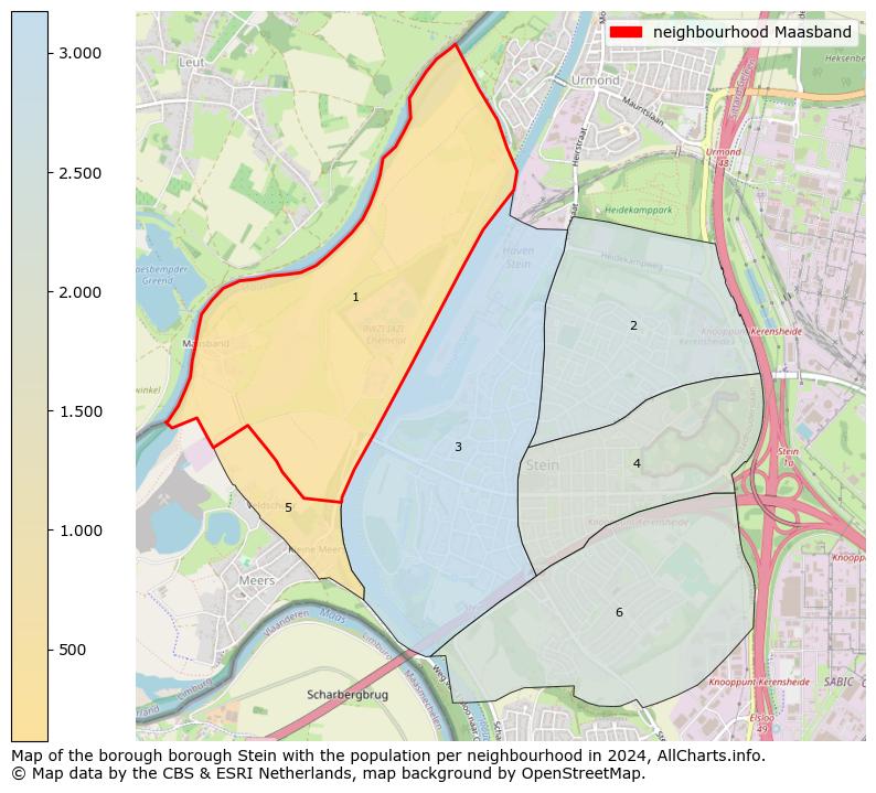 Image of the neighbourhood Maasband at the map. This image is used as introduction to this page. This page shows a lot of information about the population in the neighbourhood Maasband (such as the distribution by age groups of the residents, the composition of households, whether inhabitants are natives or Dutch with an immigration background, data about the houses (numbers, types, price development, use, type of property, ...) and more (car ownership, energy consumption, ...) based on open data from the Dutch Central Bureau of Statistics and various other sources!