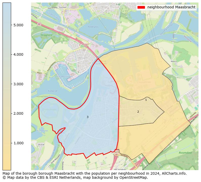 Image of the neighbourhood Maasbracht at the map. This image is used as introduction to this page. This page shows a lot of information about the population in the neighbourhood Maasbracht (such as the distribution by age groups of the residents, the composition of households, whether inhabitants are natives or Dutch with an immigration background, data about the houses (numbers, types, price development, use, type of property, ...) and more (car ownership, energy consumption, ...) based on open data from the Dutch Central Bureau of Statistics and various other sources!