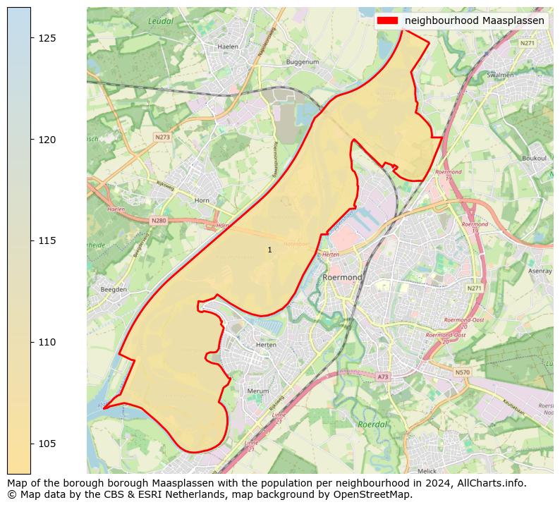 Image of the neighbourhood Maasplassen at the map. This image is used as introduction to this page. This page shows a lot of information about the population in the neighbourhood Maasplassen (such as the distribution by age groups of the residents, the composition of households, whether inhabitants are natives or Dutch with an immigration background, data about the houses (numbers, types, price development, use, type of property, ...) and more (car ownership, energy consumption, ...) based on open data from the Dutch Central Bureau of Statistics and various other sources!