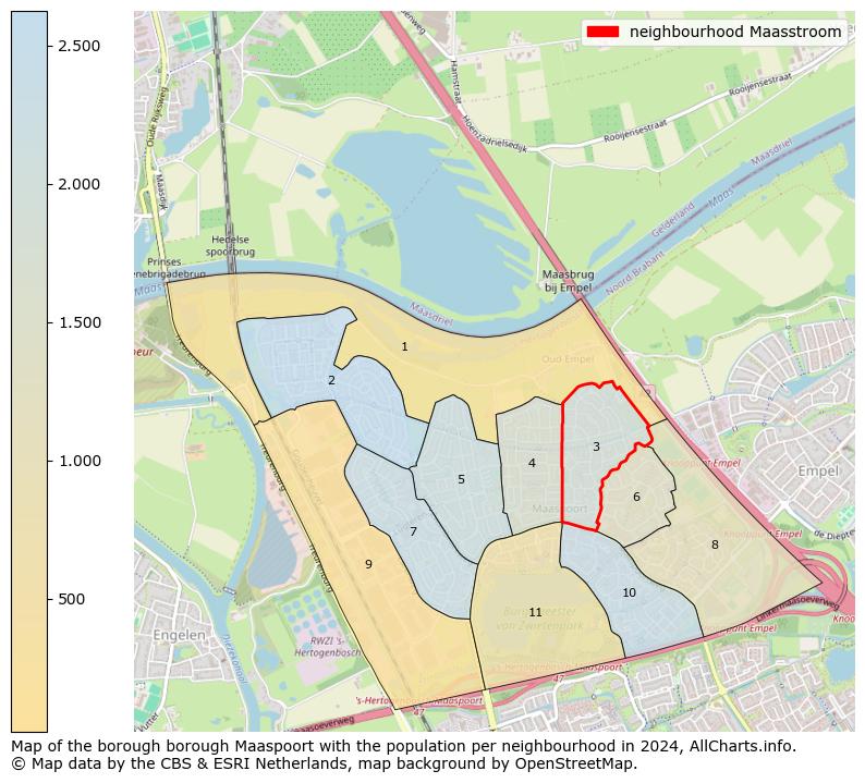 Image of the neighbourhood Maasstroom at the map. This image is used as introduction to this page. This page shows a lot of information about the population in the neighbourhood Maasstroom (such as the distribution by age groups of the residents, the composition of households, whether inhabitants are natives or Dutch with an immigration background, data about the houses (numbers, types, price development, use, type of property, ...) and more (car ownership, energy consumption, ...) based on open data from the Dutch Central Bureau of Statistics and various other sources!