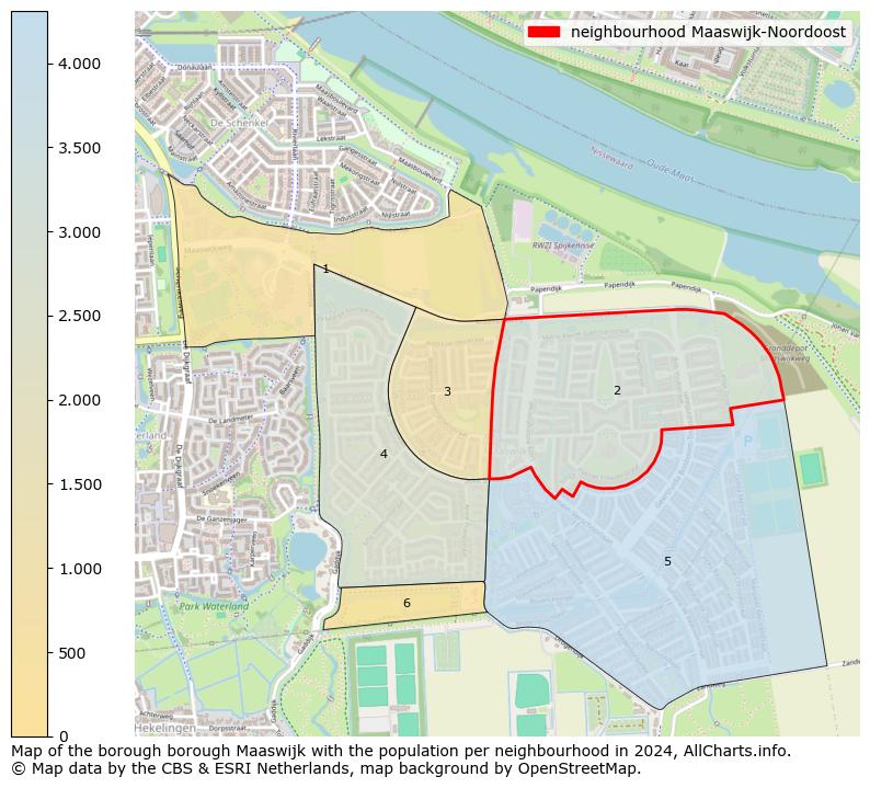 Image of the neighbourhood Maaswijk-Noordoost at the map. This image is used as introduction to this page. This page shows a lot of information about the population in the neighbourhood Maaswijk-Noordoost (such as the distribution by age groups of the residents, the composition of households, whether inhabitants are natives or Dutch with an immigration background, data about the houses (numbers, types, price development, use, type of property, ...) and more (car ownership, energy consumption, ...) based on open data from the Dutch Central Bureau of Statistics and various other sources!