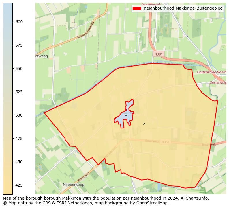 Image of the neighbourhood Makkinga-Buitengebied at the map. This image is used as introduction to this page. This page shows a lot of information about the population in the neighbourhood Makkinga-Buitengebied (such as the distribution by age groups of the residents, the composition of households, whether inhabitants are natives or Dutch with an immigration background, data about the houses (numbers, types, price development, use, type of property, ...) and more (car ownership, energy consumption, ...) based on open data from the Dutch Central Bureau of Statistics and various other sources!