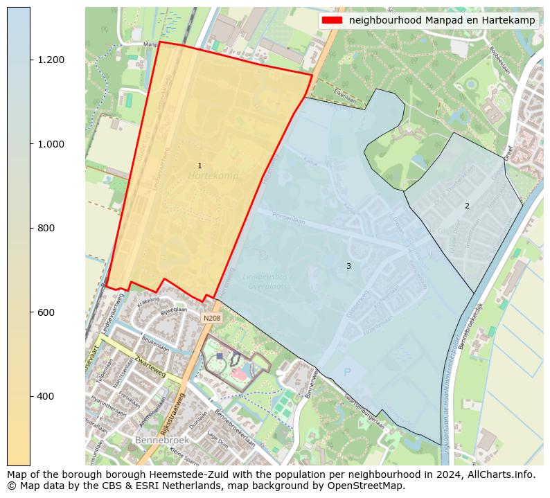 Image of the neighbourhood Manpad en Hartekamp at the map. This image is used as introduction to this page. This page shows a lot of information about the population in the neighbourhood Manpad en Hartekamp (such as the distribution by age groups of the residents, the composition of households, whether inhabitants are natives or Dutch with an immigration background, data about the houses (numbers, types, price development, use, type of property, ...) and more (car ownership, energy consumption, ...) based on open data from the Dutch Central Bureau of Statistics and various other sources!