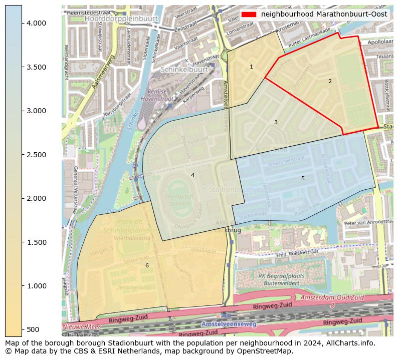 Image of the neighbourhood Marathonbuurt-Oost at the map. This image is used as introduction to this page. This page shows a lot of information about the population in the neighbourhood Marathonbuurt-Oost (such as the distribution by age groups of the residents, the composition of households, whether inhabitants are natives or Dutch with an immigration background, data about the houses (numbers, types, price development, use, type of property, ...) and more (car ownership, energy consumption, ...) based on open data from the Dutch Central Bureau of Statistics and various other sources!