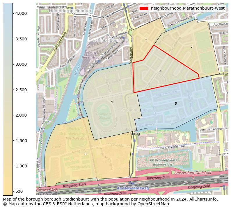 Image of the neighbourhood Marathonbuurt-West at the map. This image is used as introduction to this page. This page shows a lot of information about the population in the neighbourhood Marathonbuurt-West (such as the distribution by age groups of the residents, the composition of households, whether inhabitants are natives or Dutch with an immigration background, data about the houses (numbers, types, price development, use, type of property, ...) and more (car ownership, energy consumption, ...) based on open data from the Dutch Central Bureau of Statistics and various other sources!