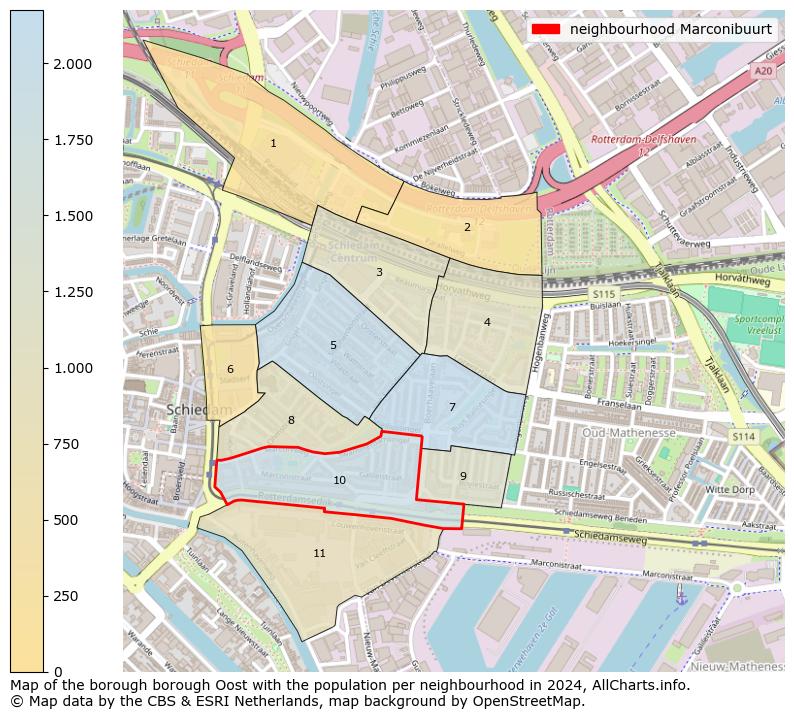 Image of the neighbourhood Marconibuurt at the map. This image is used as introduction to this page. This page shows a lot of information about the population in the neighbourhood Marconibuurt (such as the distribution by age groups of the residents, the composition of households, whether inhabitants are natives or Dutch with an immigration background, data about the houses (numbers, types, price development, use, type of property, ...) and more (car ownership, energy consumption, ...) based on open data from the Dutch Central Bureau of Statistics and various other sources!