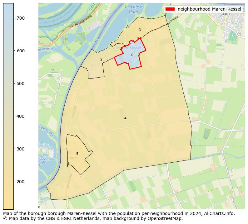 Image of the neighbourhood Maren-Kessel at the map. This image is used as introduction to this page. This page shows a lot of information about the population in the neighbourhood Maren-Kessel (such as the distribution by age groups of the residents, the composition of households, whether inhabitants are natives or Dutch with an immigration background, data about the houses (numbers, types, price development, use, type of property, ...) and more (car ownership, energy consumption, ...) based on open data from the Dutch Central Bureau of Statistics and various other sources!