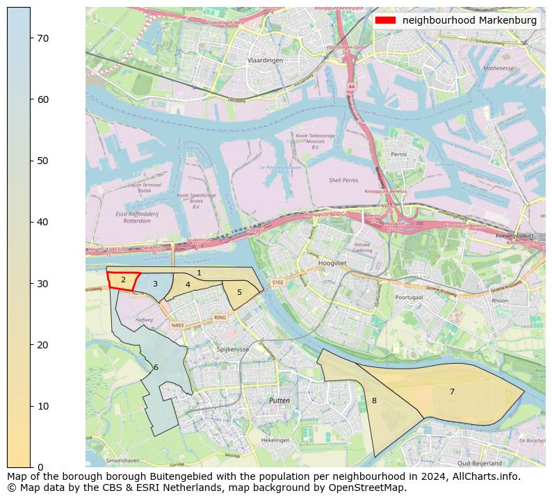 Image of the neighbourhood Markenburg at the map. This image is used as introduction to this page. This page shows a lot of information about the population in the neighbourhood Markenburg (such as the distribution by age groups of the residents, the composition of households, whether inhabitants are natives or Dutch with an immigration background, data about the houses (numbers, types, price development, use, type of property, ...) and more (car ownership, energy consumption, ...) based on open data from the Dutch Central Bureau of Statistics and various other sources!