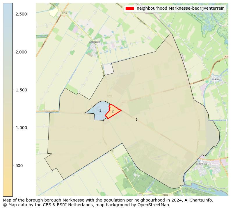 Image of the neighbourhood Marknesse-bedrijventerrein at the map. This image is used as introduction to this page. This page shows a lot of information about the population in the neighbourhood Marknesse-bedrijventerrein (such as the distribution by age groups of the residents, the composition of households, whether inhabitants are natives or Dutch with an immigration background, data about the houses (numbers, types, price development, use, type of property, ...) and more (car ownership, energy consumption, ...) based on open data from the Dutch Central Bureau of Statistics and various other sources!