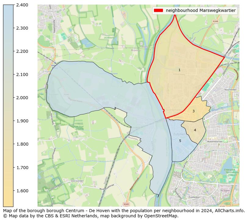 Image of the neighbourhood Marswegkwartier at the map. This image is used as introduction to this page. This page shows a lot of information about the population in the neighbourhood Marswegkwartier (such as the distribution by age groups of the residents, the composition of households, whether inhabitants are natives or Dutch with an immigration background, data about the houses (numbers, types, price development, use, type of property, ...) and more (car ownership, energy consumption, ...) based on open data from the Dutch Central Bureau of Statistics and various other sources!