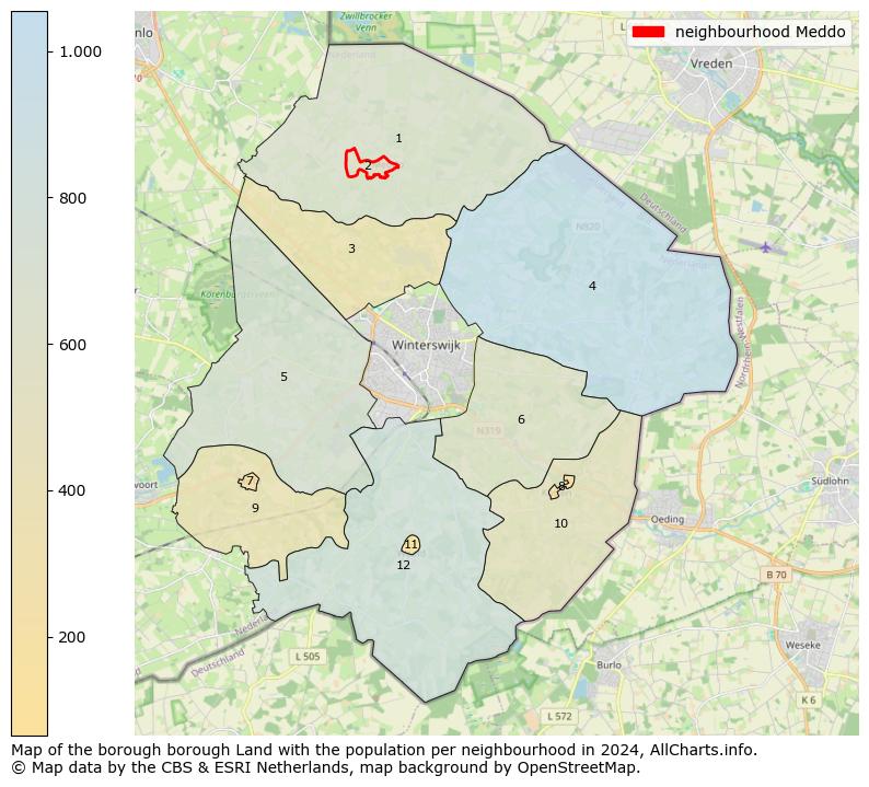 Image of the neighbourhood Meddo at the map. This image is used as introduction to this page. This page shows a lot of information about the population in the neighbourhood Meddo (such as the distribution by age groups of the residents, the composition of households, whether inhabitants are natives or Dutch with an immigration background, data about the houses (numbers, types, price development, use, type of property, ...) and more (car ownership, energy consumption, ...) based on open data from the Dutch Central Bureau of Statistics and various other sources!