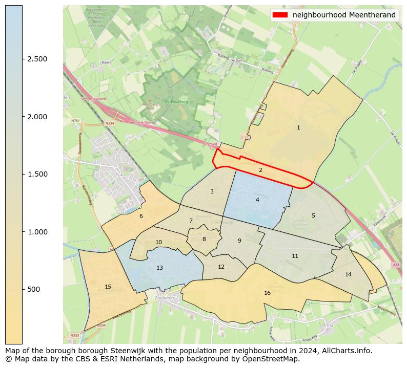 Image of the neighbourhood Meentherand at the map. This image is used as introduction to this page. This page shows a lot of information about the population in the neighbourhood Meentherand (such as the distribution by age groups of the residents, the composition of households, whether inhabitants are natives or Dutch with an immigration background, data about the houses (numbers, types, price development, use, type of property, ...) and more (car ownership, energy consumption, ...) based on open data from the Dutch Central Bureau of Statistics and various other sources!