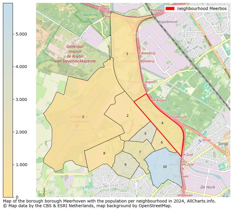 Image of the neighbourhood Meerbos at the map. This image is used as introduction to this page. This page shows a lot of information about the population in the neighbourhood Meerbos (such as the distribution by age groups of the residents, the composition of households, whether inhabitants are natives or Dutch with an immigration background, data about the houses (numbers, types, price development, use, type of property, ...) and more (car ownership, energy consumption, ...) based on open data from the Dutch Central Bureau of Statistics and various other sources!